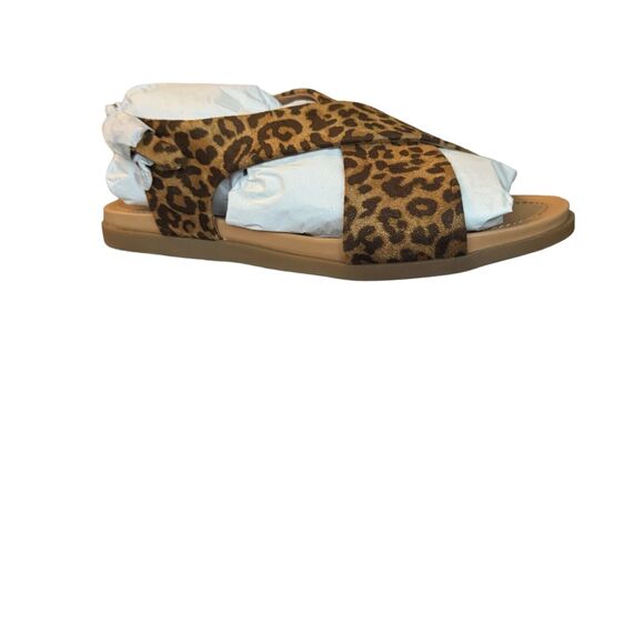 NEW Aerosoles Cele Womens Buckle Sandal Natural Leopard Print Comfort Size 7 - Picture 7 of 8